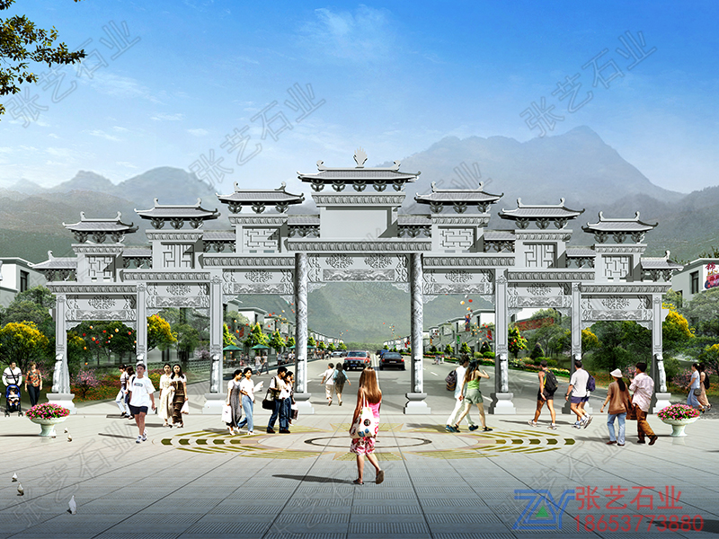 花崗巖石牌坊 