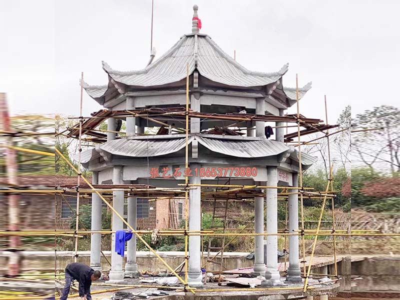 花崗巖石涼亭